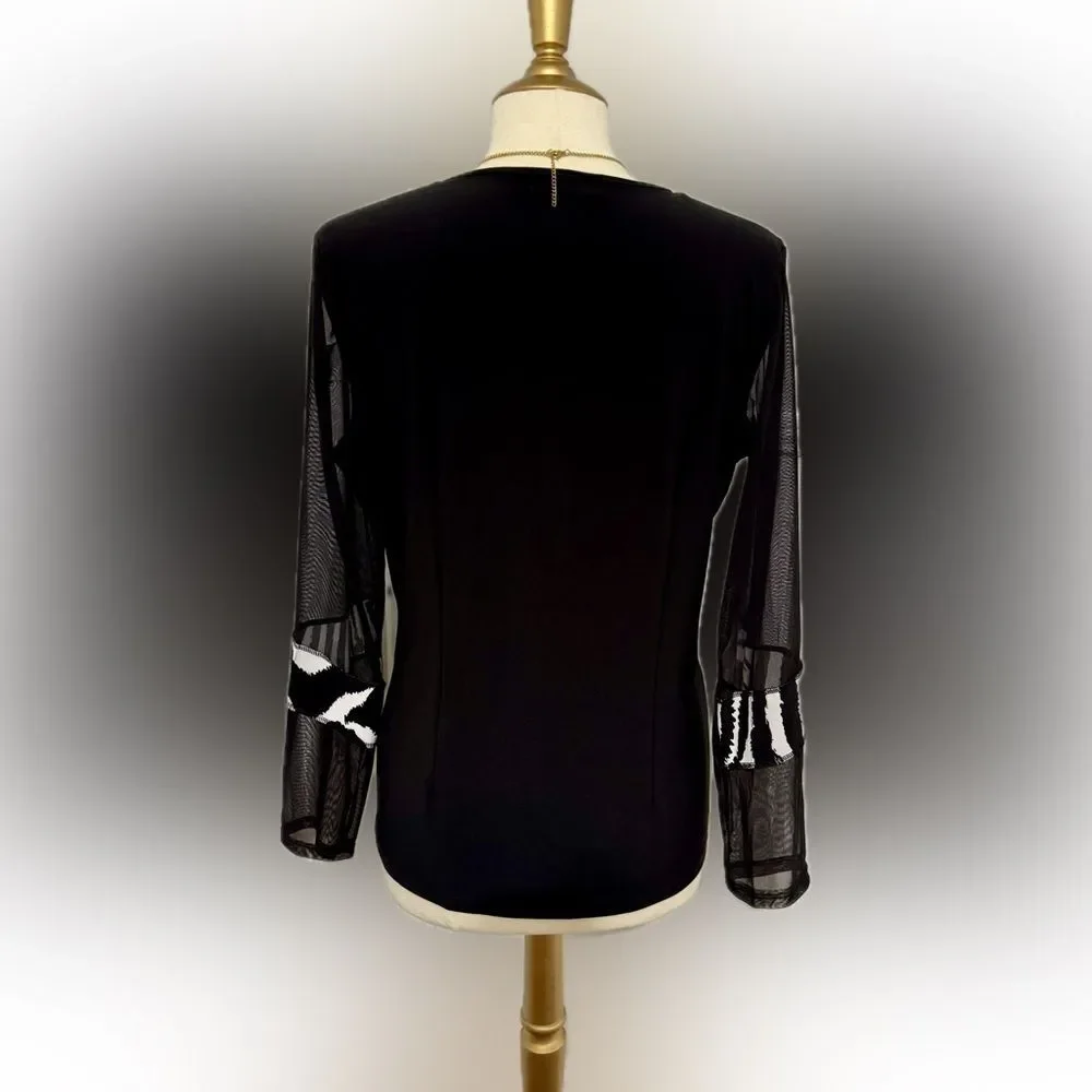 Picadilly Fashions black & white top! - Picture 10 of 14
